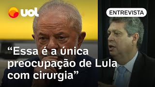 Cirurgia de Lula Única preocupação do presidente é com a anestesia geral diz ministro Macêdo [upl. by Aneram]