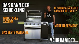 Das kann der Gasgrill von Schickling  500 Grad am Rost Made in Germany und modular konfigurierbar [upl. by Noruq92]