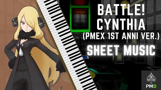 Battle Cynthia Pokémon Masters EX 1st Anniversary  Sheet Music ポケマスEX​​ PokemonMastersEX​ [upl. by Leahcim744]