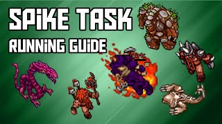 Tibia Outfit Guide 200 Lower Spike Task Running – Cave Explorer Outfit amp Achievement [upl. by Weinstein]