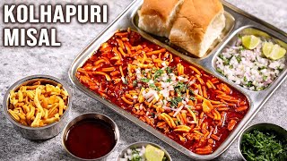 How To Make The Tastiest Kolhapuri Misal at Home  Yummy Breakfast Meal Snack [upl. by Diehl]