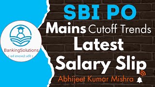 SBI PO Mains Cutoff  Latest Salary Slip  sbi motivation [upl. by Eelhsa]