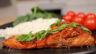 The best TERIYAKI SALMON ever 😍 Ready in 10 minutes 🍽 So simple and so delicious 😋 Onepan recipe [upl. by Lucania]