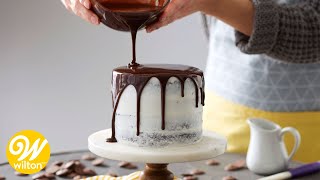 How to Make a Rich Chocolate Ganache Glaze Recipe  Wilton [upl. by Acireh]