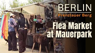 Vintage Art and more Discover the Mauerpark Flea Market in Berlin  4K Walking Tour [upl. by Annayk]