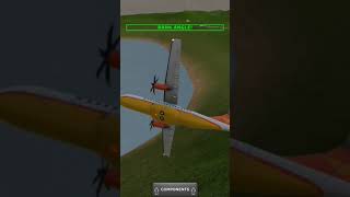 Turbo prop flight simulator planecrash [upl. by Kciredor769]