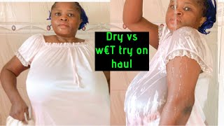 Dry vs wet  try on haul  sleek night wear [upl. by Tterrab]