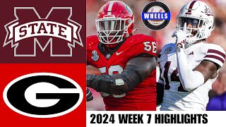 Mississippi State vs 5 Georgia  Full Game Highlights  2024 College Football Highlights [upl. by Whang903]