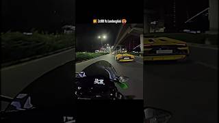 💥 Zx10R Vs Lamborghini 🥵 ktm rider motovlog ktmduke [upl. by Nac]