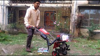 Powerful Mini Power Tiller 68CC 3HP  Mini Power Tiller  Power Tiller [upl. by Notneb]