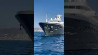 90m Lürssen yacht Ice crashes into 31m Numarine AMey [upl. by Tasia]