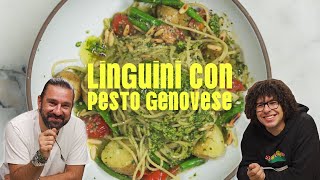 Marios Kitchen  Linguine Con Pesto Genovese ft Yasser Dabees [upl. by Ehsiom]