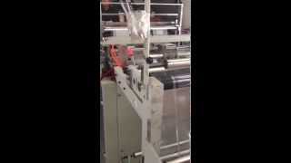 How Bag Sealing Tape Running on Packaging Bag Making Machine [upl. by Dahl]