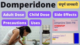 Domperidone in hindi  DoseUsesside effects  Medicine for vomiting  Domperidone tablet [upl. by Epolenep551]