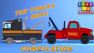 Tow Truck  Cartoon For Kids  Childrens Songs By Kids TV Channel [upl. by Akirat]