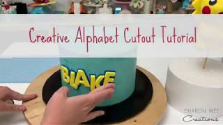 Creative text  fancy alphabet lettering for cake decorating [upl. by Atnwahsal166]