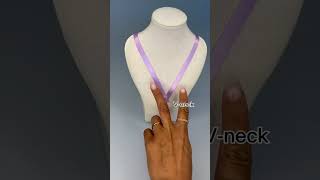 How to choose the right necklace according to your necklineshorts necklace foryou trending new [upl. by Alfi]