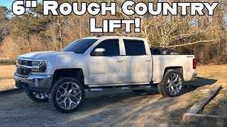 6quot ROUGH COUNTRY PUT ON A 1418 SILVERADO WITH 26s and 37s [upl. by Lerrehs]