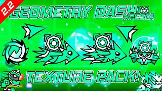 GEOMETRY DASH 2205 NPESTA TEXTURE PACK NEW ICONS  OFFICIAL Medium amp High Android amp Steam [upl. by Meggie]