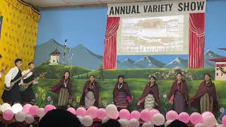 A tribute to Tibetan tradition by Damphu Middle Secondary School students [upl. by Nilyahs]