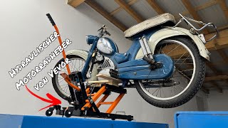 Produkttest Hydraulischer Motorradheber 700kg von Vevor [upl. by Martijn]