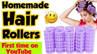 How to make hair rollers at homehair Rollerdiy hair curlerhomemade hair rollerSajal Malik [upl. by Neumark752]