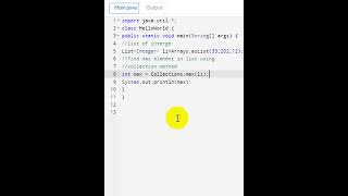 Collectionsmax method in java  Collections Framework in java [upl. by Elagibba]