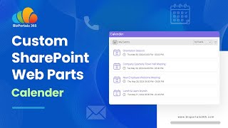 BizPortals Calender Web Part for Your SharePoint Intranet [upl. by Ennovyhc]