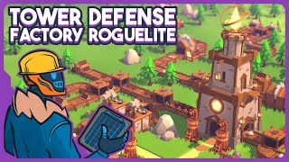 Tower Defense Factory Builder Roguelite  Tower Factory [upl. by Lledo]