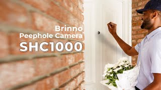 Brinno PeepHole Camera SHC1000 Unboxing  Install Tutorial [upl. by Takakura]