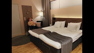 Accessible room in the hotel Scandic Vaasa [upl. by Conant]