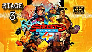 Streets of Rage 4 Stage 3  4K 60FPS [upl. by Yhpos469]