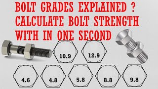 Bolt grade explained [upl. by Ejrog]