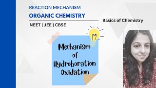 Mechanism of hydroboration oxidation reaction  Alcohols phenols and thers  AntiMarkovnikovs rule [upl. by Llenhoj]