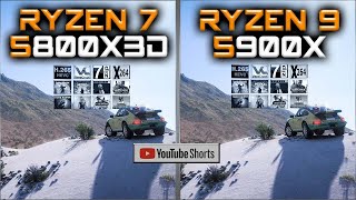 5900X vs 5800X3D SHORTS  Tested 15 Games and Applications [upl. by Odnama383]