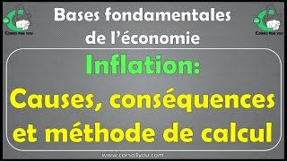 Inflation causes conséquences et méthodes de calcul [upl. by Kaylil]