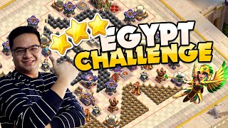 3 Star The Egypt Challenge  Clash of Clans Filipino [upl. by Angelina]