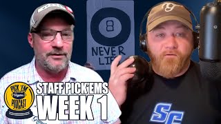 Football Staff PickEm Podcast Week 1 selections for 2024 season [upl. by Venus]