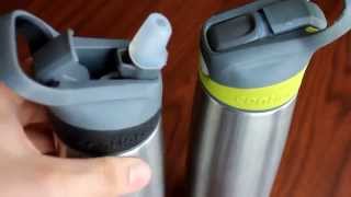 Contigo Autospout Stainless Steel Sheffield Water Bottle Review [upl. by Munro]