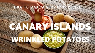 Canary Islands Wrinkled Potatoes  Very Easy Potato Recipe  Con Subtitulos en Espanol [upl. by Drarehs]