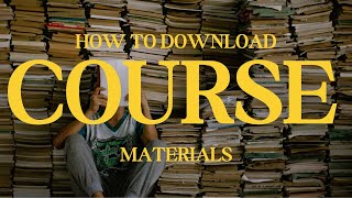 How to Download NOUN Course Materials [upl. by Bedelia844]