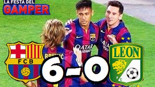 Barcelona vs León 60 RESUMEN Y GOLES HD Amistoso Trofeo quotJoan Gamperquot 18082014 [upl. by Jamnis931]