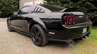 2006 Mustang GT Long Tube Headers with Straight Pipes [upl. by Anyr]