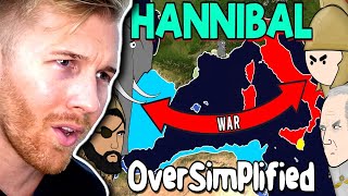 Oversimplified Explained By Drew Durnil Punic Wars  Hannibal Reaction [upl. by Annoynek]