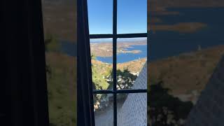 View from window Patmos island St John’s monastery Greece greek travel youtubeshorts views [upl. by Mano]