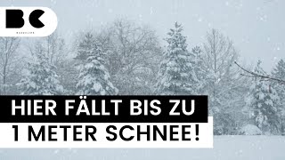 Wintereinbruch An diesen Orten fällt jetzt ein Meter Schnee [upl. by Euqinomod322]