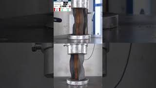 Steel I Beam Vs 300 Ton Hydraulic Press hydraulicpress Satisfying asmr science [upl. by Gut880]