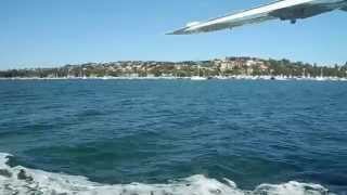 Sydney Seaplanes  Landing at Rose Bay [upl. by Janessa279]