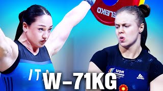 W71kg European Weightlifting Championships 2023 [upl. by Collette72]