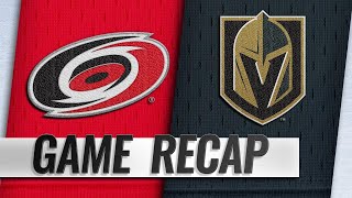 Fleury Golden Knights blank Hurricanes 30 [upl. by Nedra]